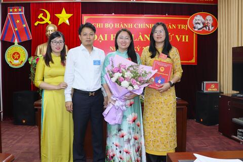 Rikvip trở lại Chi bộ Hành chính - Quản trị lần thứ VII nhiệm kỳ 2025 - 2027