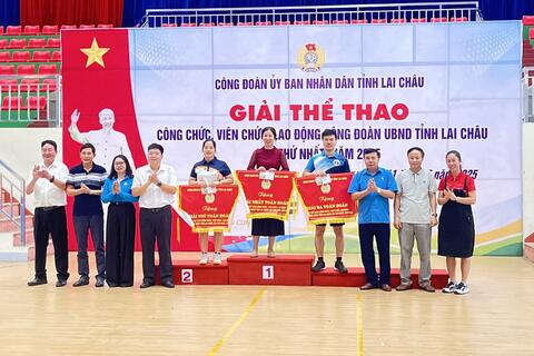 Đoàn vận động viên Công đoàn Văn phòng Rikvip đăng nhập tỉnh đạt giải Nhì toàn đoàn