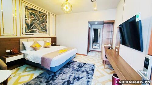 Các phòng nghỉ tiện nghi, sang trọng, tạo không gian ấm áp để du khách nghỉ ngơi sau khi đi chơi, tải game Rikvip ngắm cảnh.